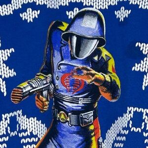 G. I. Joe Cobra Commander Sweatshirt Men's Large Gildan Winter Holiday Blue